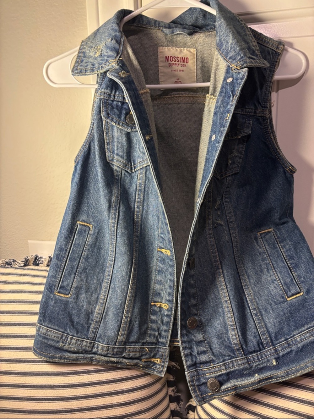 Mossimo Supply Co. Blue Denim Vest